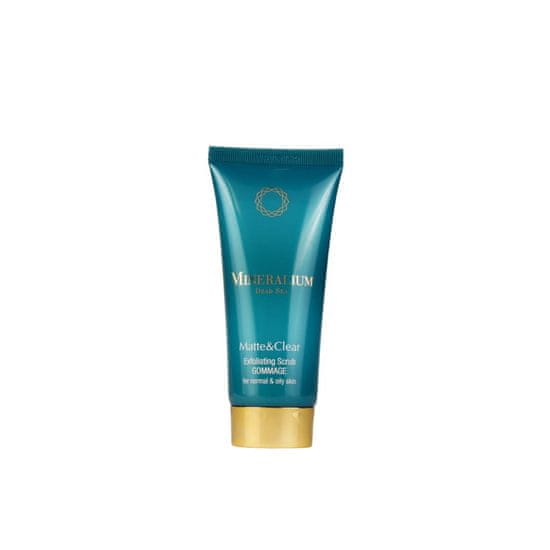 Mineralium Izdelki za osebno nego turkizna Matte & Clear Exfoliating Scrub Gommage - Złuszczający peeling dla cery normalnej i tłustej 100 ml