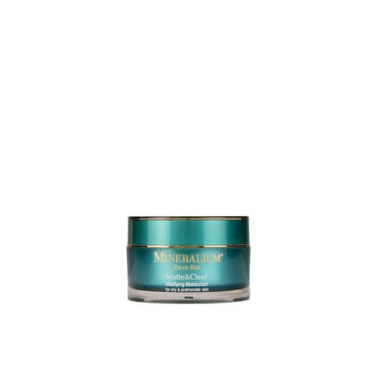 Mineralium Izdelki za osebno nego zelena Matte & Clear Matifying Moisturizer - Krem matujący do twarzy dla cery tłustej i problematycznej 50 ml