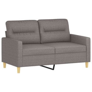 Vidaxl Dvosed taupe 120 cm blago