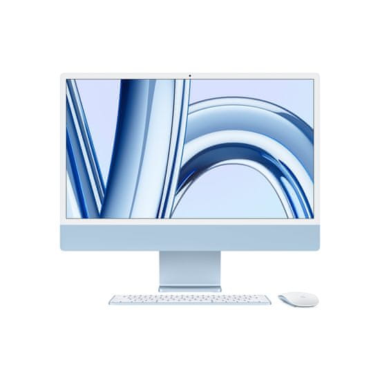 Apple iMac 24 računalnik, M3, 8 GB, SSD256GB, modra