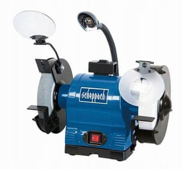 shumee Scheppach namizni brusilnik z lučjo 200 mm BG200