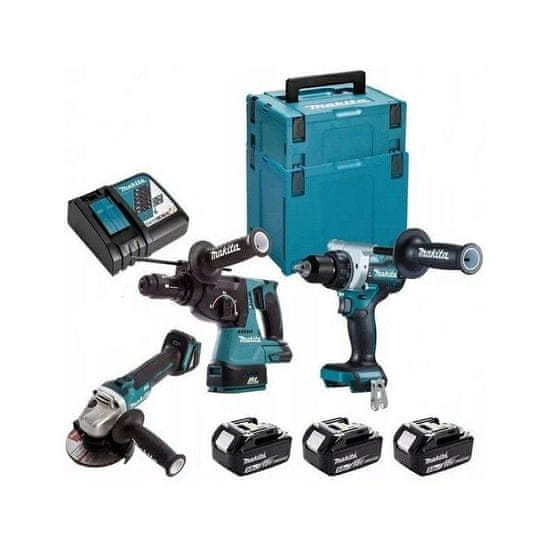 shumee MAKITA.ZES.COMBO 18V DLX3157TJ (DDF486+DGA506+DHR243) 3x5.0Ah 2x MAKPAC