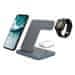 Canyon Brezžični polnilnik WS-303DG,3v1,9V/2A,12V/2A,15/10/7,5/5W izhod, USB-C &gt; USB-A, vkl. AC adapter, siva