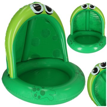 WOWO Frog Roof Napihljiv bazen - Otroški napihljiv bazen z žabjo streho, 95 cm