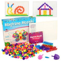 WOWO Igra z gumbi za otroke - ALEXANDER Magic Mosaics 600 kos 5+ let