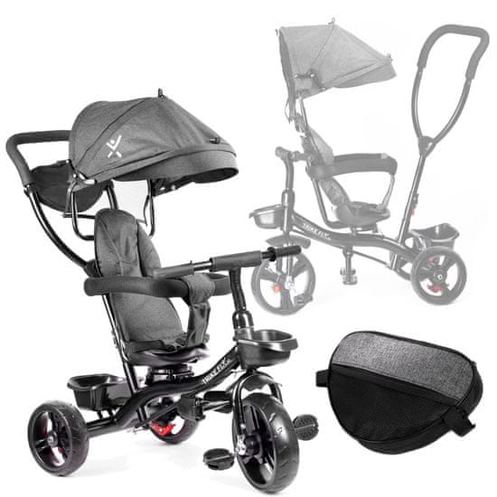 WOWO Tricikel Fix Lite Grey - Sivi tricikel Fix Lite