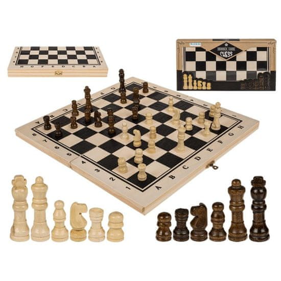 Out of The blue Zložljiv lesen šah 34×34cm šahovnica XL