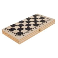 Out of The blue Zložljiv lesen šah 34×34cm šahovnica XL