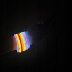 Kruzzel Fluorescentne svetleče palčke za zapestnice 20cm MIX 100kos