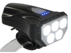 Verkgroup USB aku. 5 LED vodoodporna IPX-4 kolesarska svetilka