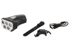 Verkgroup USB aku. 5 LED vodoodporna IPX-4 kolesarska svetilka
