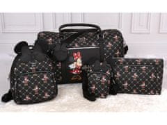 Disney Minnie Mouse Disney Črna, velika potovalna kozmetična torbica 31x19x10 cm 