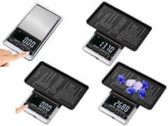 Verkgroup Digitalna mini LCD žepna tehtnica osvetljena 0,01-500g