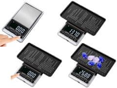 Verkgroup Digitalna mini LCD žepna tehtnica osvetljena 0,01-500g