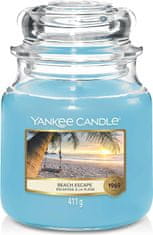 Yankee Candle Classic dišeča sveča v steklu srednja Beach Escape 411 g