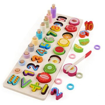 Aga4Kids Lesena učna sestavljanka s številkami MR6102