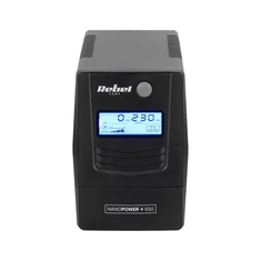 Rebel UPS Nanopower Plus 650 (offline, 650VA / 360W, LCD, USB, RJ45 )