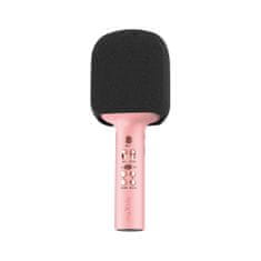 maXlife MXBM-600 Bluetooth Karaoke mikrofon, roza
