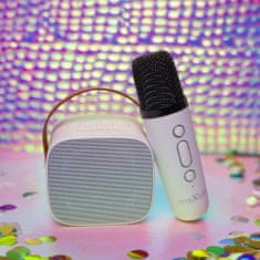 maXlife MXKS-100 Bluetooth Karaoke mikrofon + zvočnik, belo
