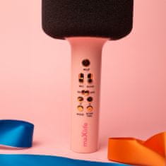maXlife MXBM-600 Bluetooth Karaoke mikrofon, roza