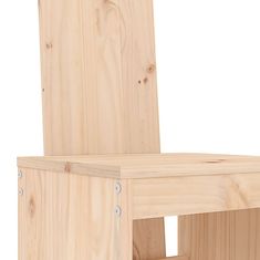 Vidaxl Barski stolček 2 kosa 40x42x120 cm trdna borovina