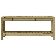 Vidaxl Vrtna klop 108x35x45 cm trdna borovina