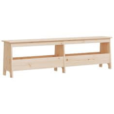 Vidaxl Klop za hodnik 160x28x45 cm masiven les bor