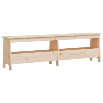 Vidaxl Klop za hodnik 160x28x45 cm masiven les bor