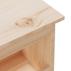 Vidaxl Klop za hodnik 160x28x45 cm masiven les bor