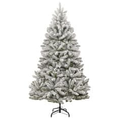 Vidaxl Umetna novoletna jelka s snegom 240 cm