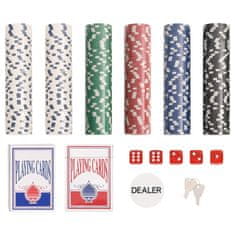 Vidaxl Komplet poker žetonov 300 kosov 11,5 g