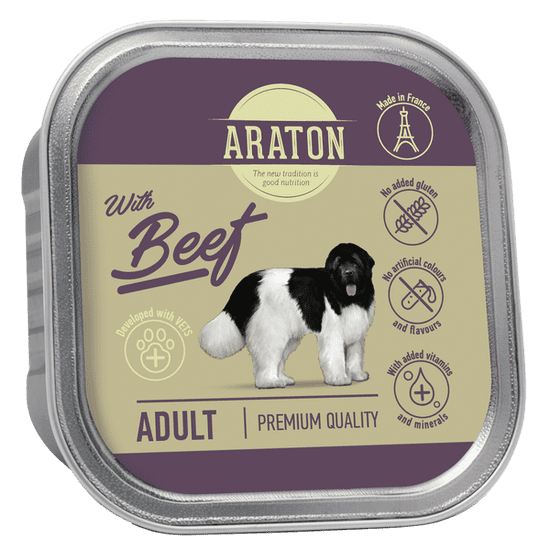 Araton Mokra hrana za pse govedina 150g