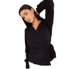 Factoryprice Ženska bluza z dekoltejem ALVIS črna EM-BZ-3035.36_404267 S