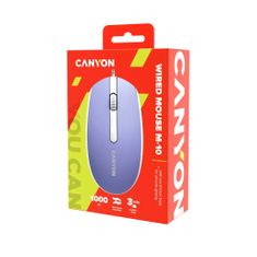 Canyon M-10 miška, žična, vijolična (CNE-CMS10ML)