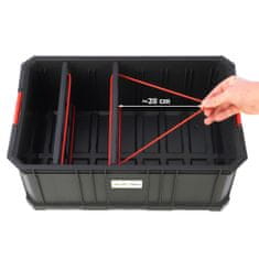 botle Škatla za orodje 52 x 33 cm Škatla za orodje z 2 predaloma razdelilnik prostora Modularna serija Basic