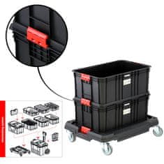 botle Škatla za orodje 52 x 33 cm Škatla za orodje za delavnico Modularno kombinirana Osnovna serija