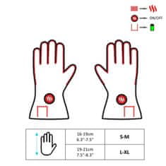 Glovii ogrevane univerzalne rokavice z nepremočljivo prevleko S-M, črne GYBM