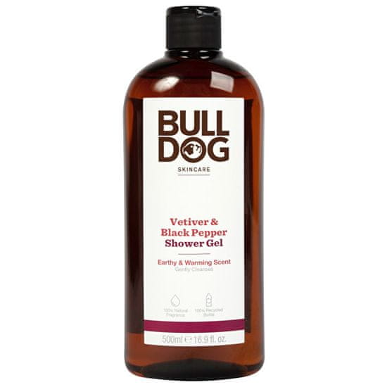 Bulldog Gel za tuširanje vetiver in črni poper (Shower Gel) 500 ml
