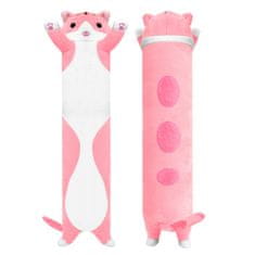 Aga4Kids Plišasti vzglavnik Cat Pink 90 cm