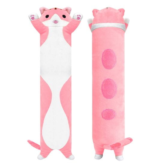 Aga4Kids Plišasta blazina Mačka Roza 90 cm