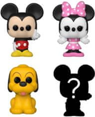 Funko Bitty POP! Disney - Mickey Mouse, Minnie Mouse, Pluto & Mystery figurice, 4 kosi