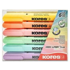 Kores Svetlomer High Liner Pastel - set 6 barv