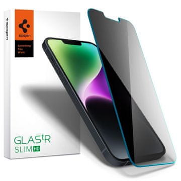 Spigen Spigen Glas.TR Slim Privacy Zaščitno kaljeno steklo, iPhone 13/13 Pro/14