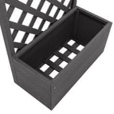 Vidaxl Cvetlično korito z mrežo 65x30x135 cm WPC
