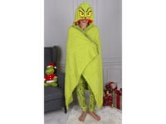 sarcia.eu Grinch Zelena odeja z kapuco - 120x150 cm OEKO-TEX