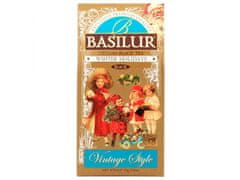 Basilur BASILUR Winter Holidays - Črni listični čaj z dodatkom češenj, pomarančne lupine in cvetov pomaranče, božični čaj 85 g x1