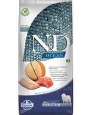 Farmina Granule za pse N&D dog OCEAN (GF) adult giant maxi, losos, trska in melona 12 kg