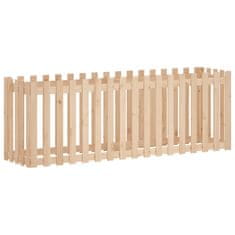 Vidaxl Vrtna visoka greda z ograjico 200x50x70 cm trdna borovina