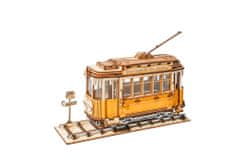 Robotime Model tramvaj, Lesena 3D sestavljanka, (TG505)
