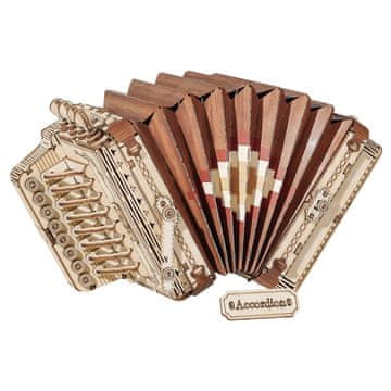 Robotime Model harmonika, Lesena 3D sestavljanka, (TG410)